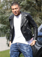 Kylian Mbappe Inspired Leather Motorcycle Jacket